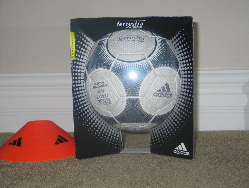 2000 Terrestra Euro ball with box European Championship 2000 Tournament Ball Terrestra