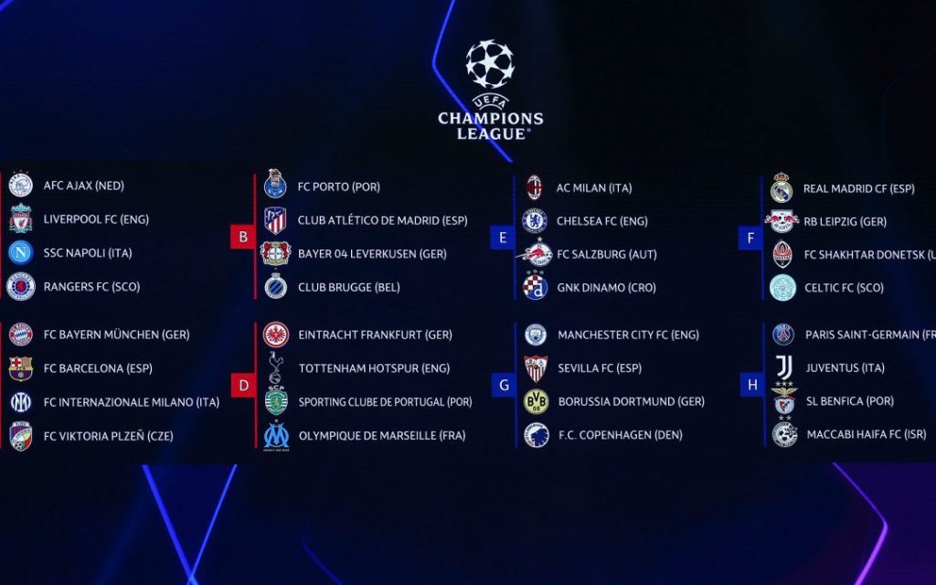 Champions league draw