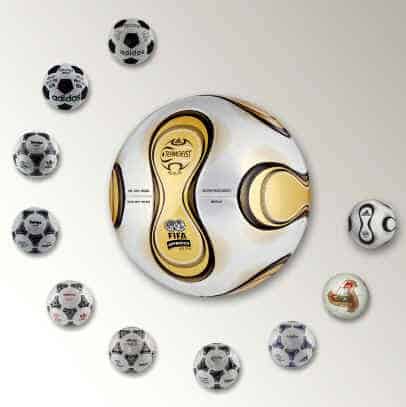 GoldenBall_withWC_Balls The History of the Official World Cup Match Balls
