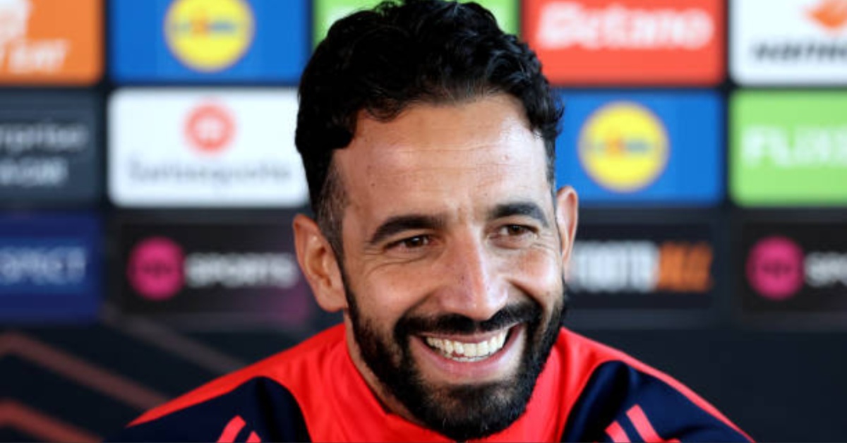 Ruben Amorim reacts after Ed Sheeran gatecrashes interview: 'Roy Keane was the real star'