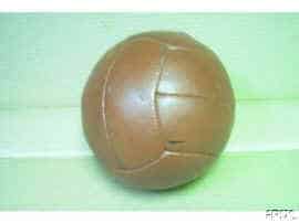 old leather ball History of the Soccer Ball